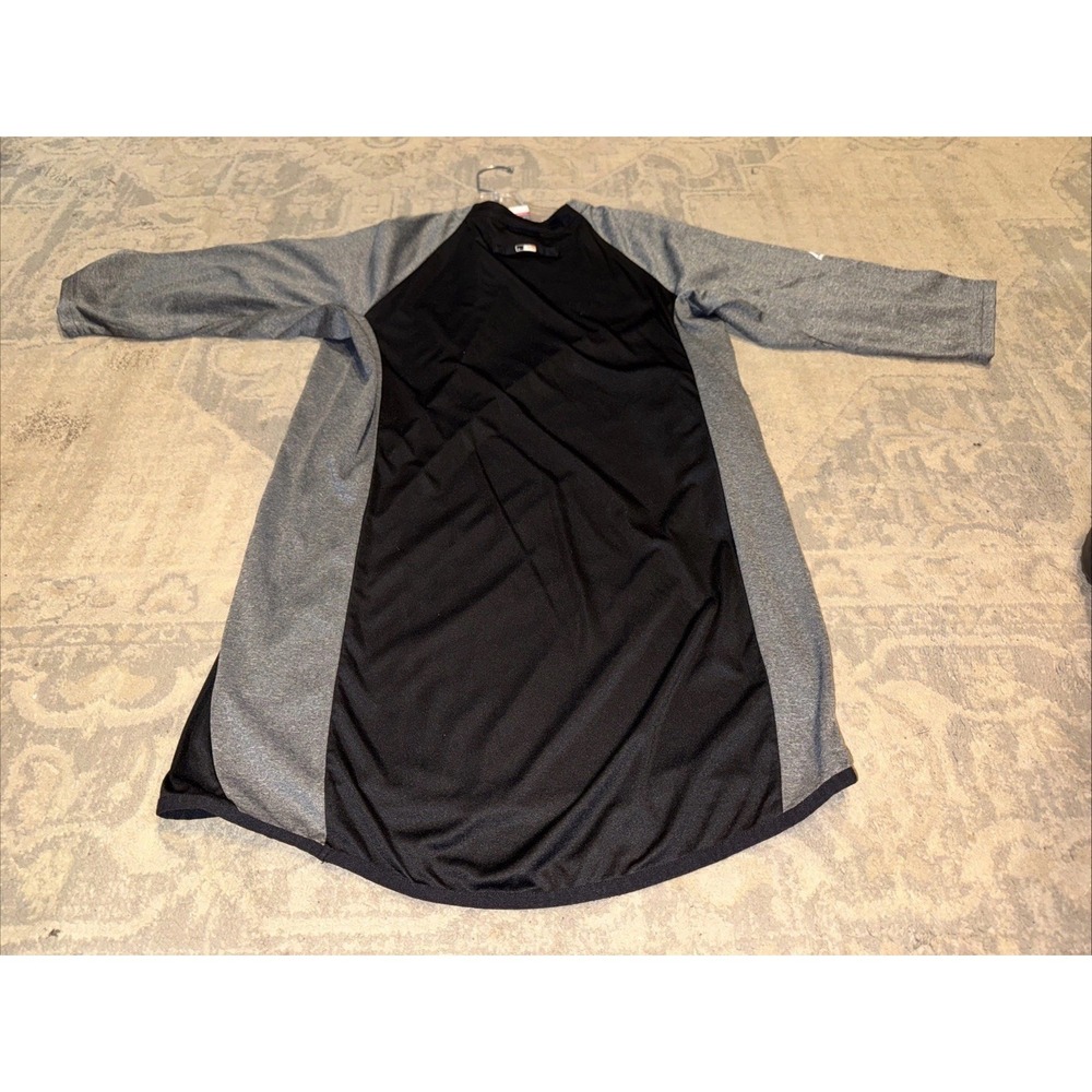 Majestic Baltimore Orioles Black Gray Thermabase MLB Shirt Mens Medium 3/4 Sleev - Picture 4 of 4